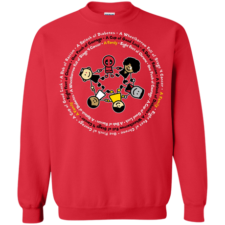 Sweatshirts Red / S Support Family Crewneck Sweatshirt