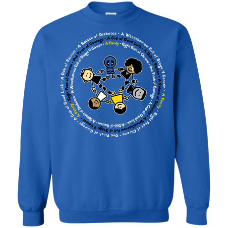 Sweatshirts Royal / S Support Family Crewneck Sweatshirt