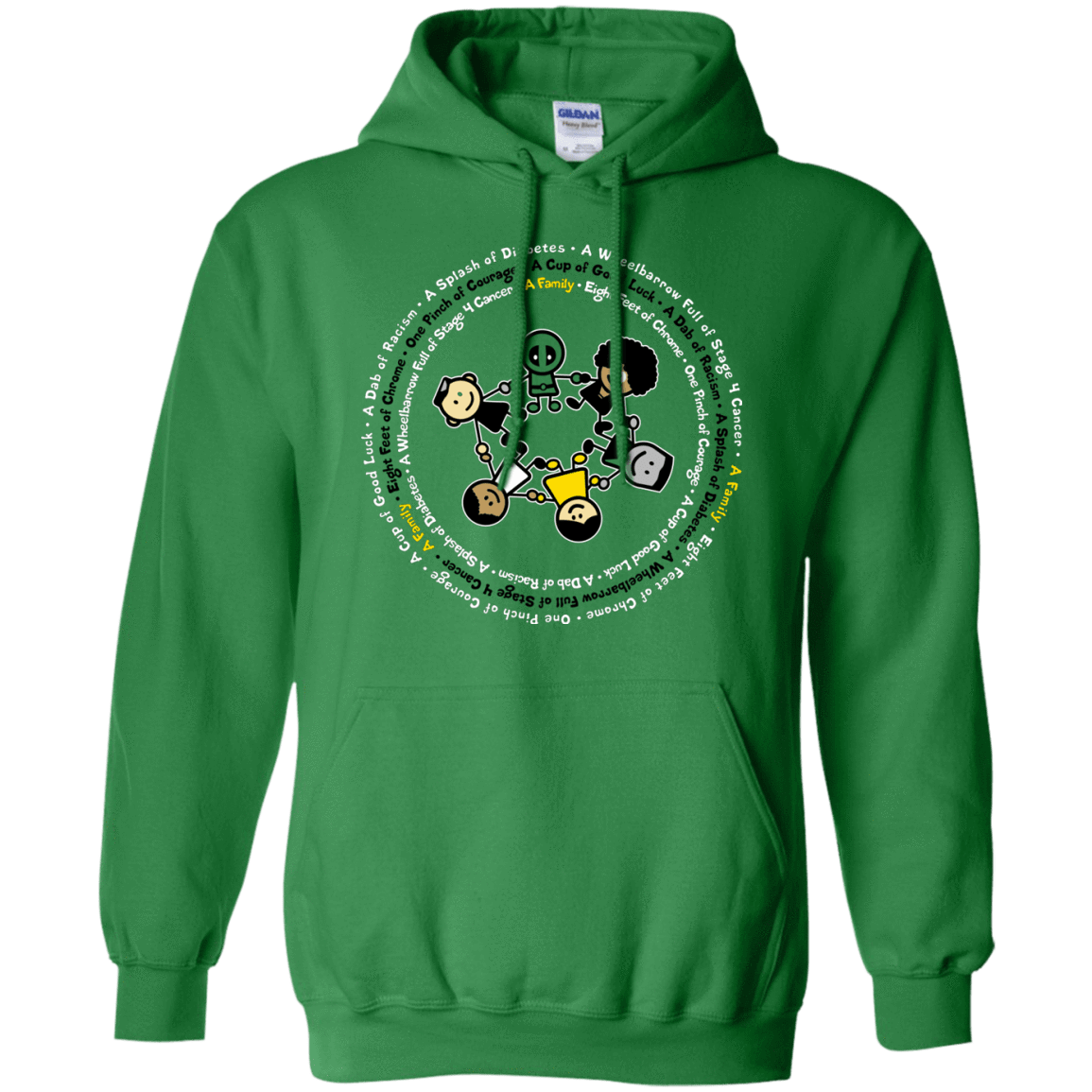 Sweatshirts Irish Green / S Support Family Pullover Hoodie