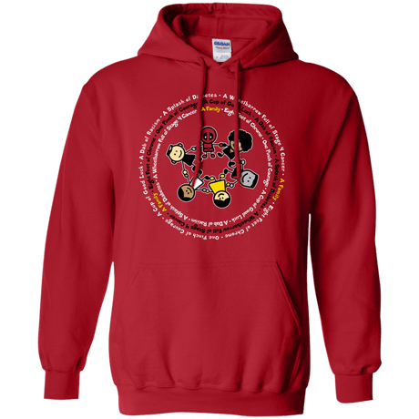 Sweatshirts Red / S Support Family Pullover Hoodie