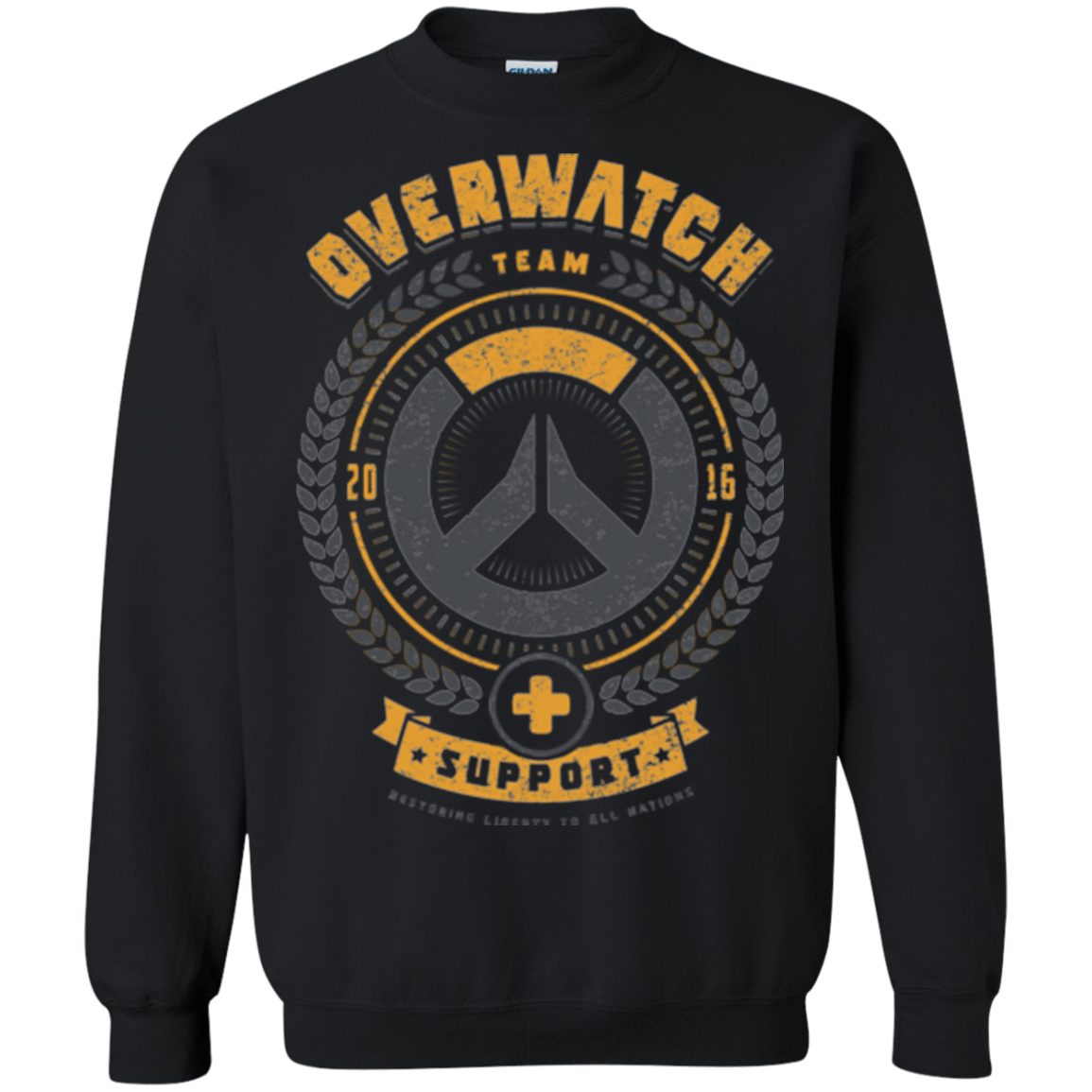 Sweatshirts Black / Small Support Team Crewneck Sweatshirt