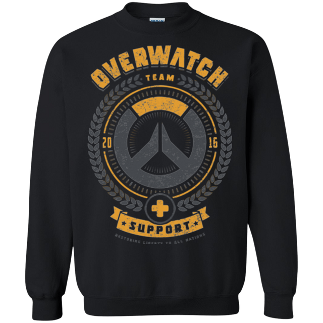 Sweatshirts Black / Small Support Team Crewneck Sweatshirt