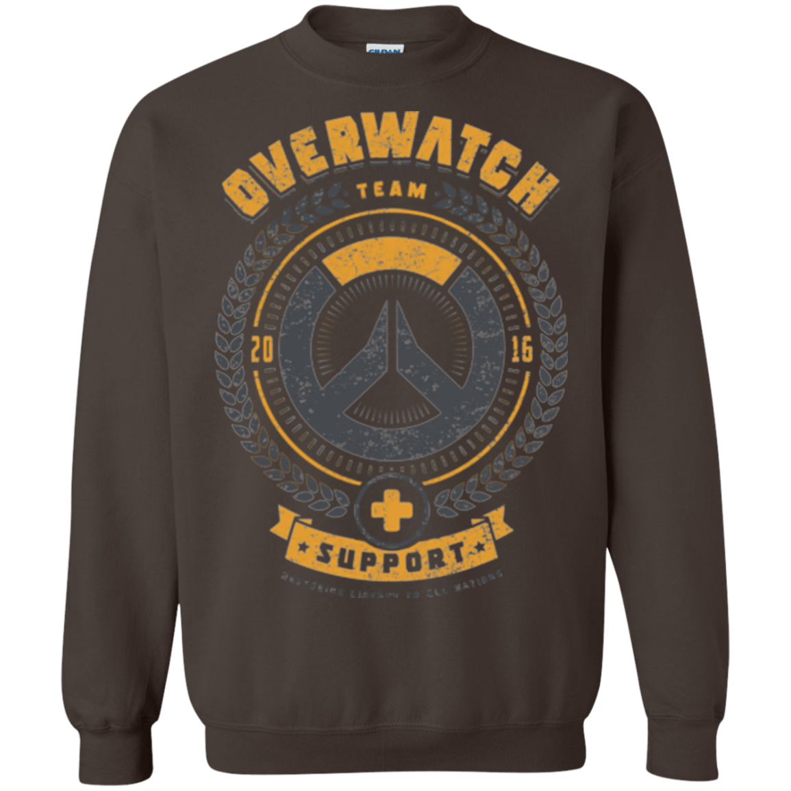 Sweatshirts Dark Chocolate / Small Support Team Crewneck Sweatshirt