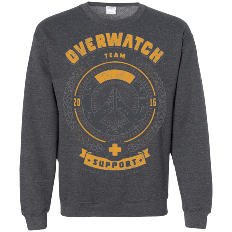 Sweatshirts Dark Heather / Small Support Team Crewneck Sweatshirt