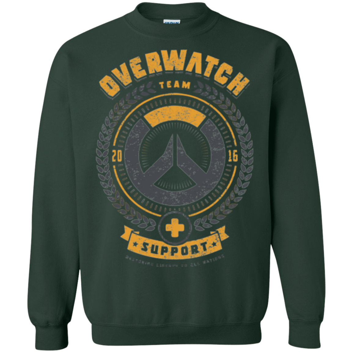 Sweatshirts Forest Green / Small Support Team Crewneck Sweatshirt