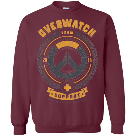 Sweatshirts Maroon / Small Support Team Crewneck Sweatshirt
