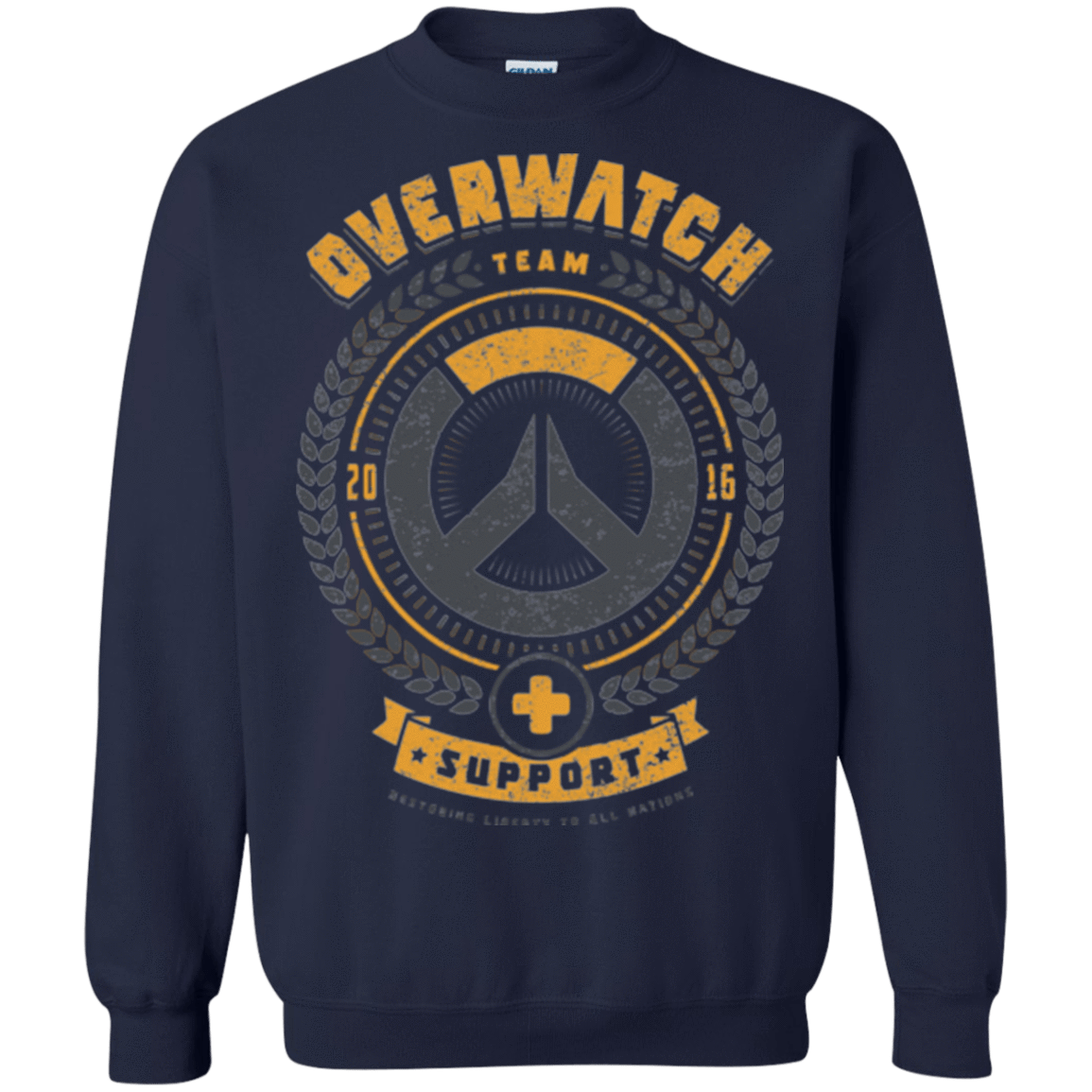 Sweatshirts Navy / Small Support Team Crewneck Sweatshirt