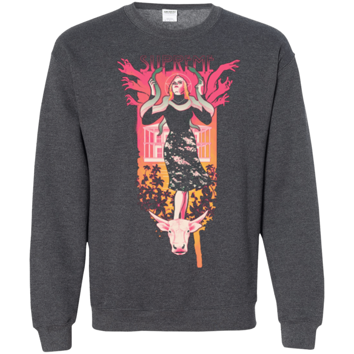 Sweatshirts Dark Heather / Small Supreme Crewneck Sweatshirt