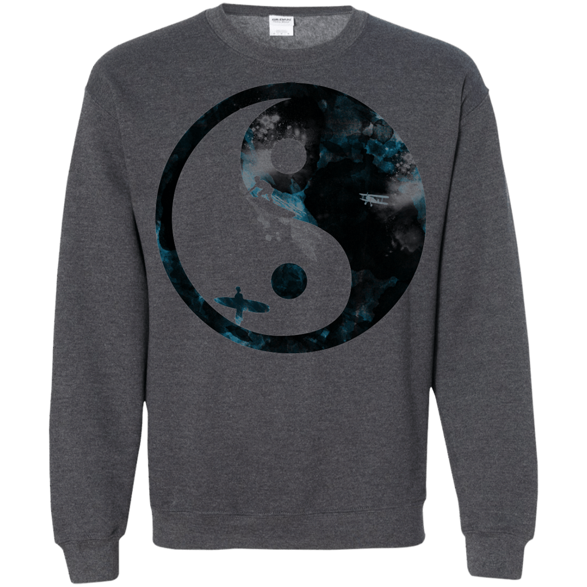 Sweatshirts Dark Heather / S Surfin' Crewneck Sweatshirt