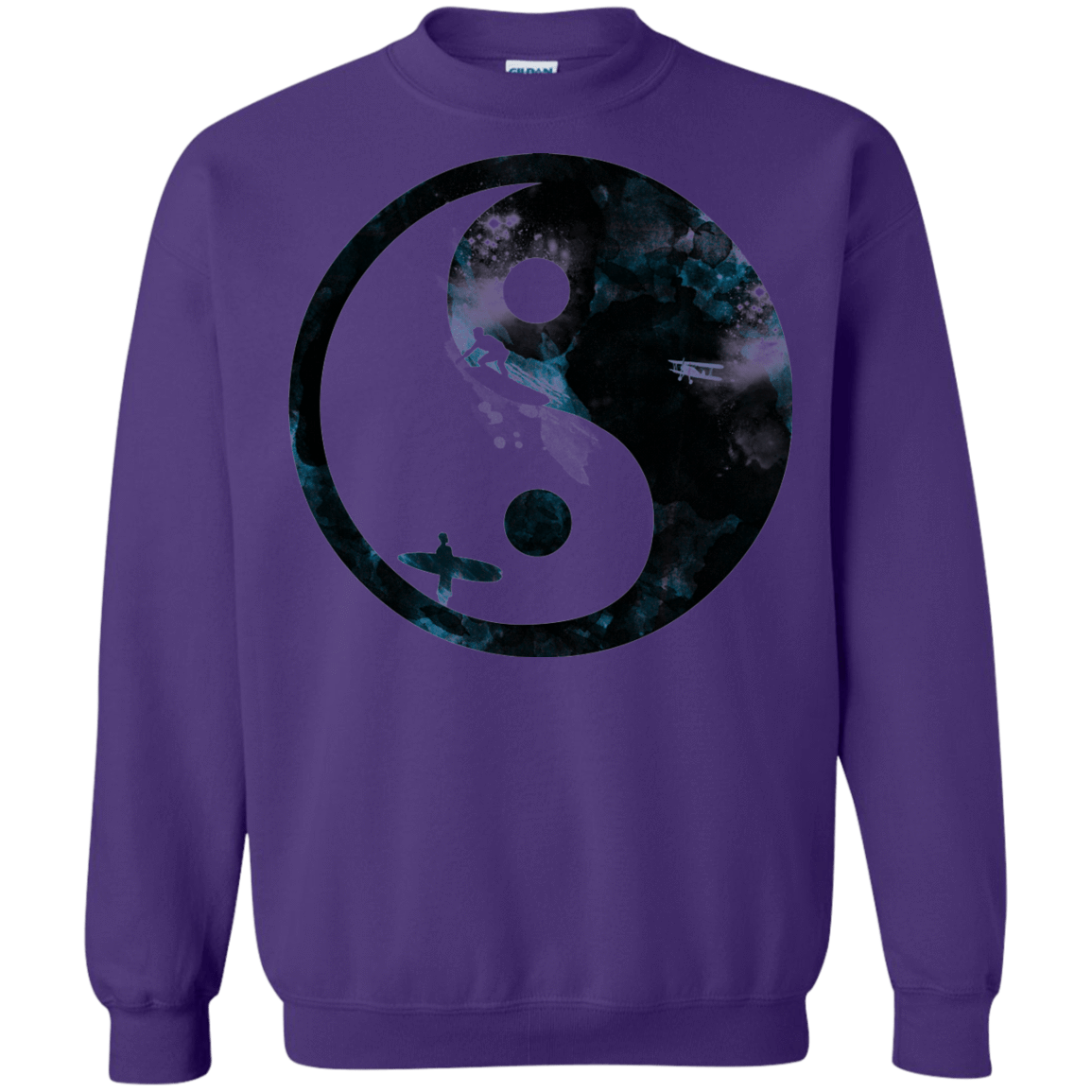 Sweatshirts Purple / S Surfin' Crewneck Sweatshirt