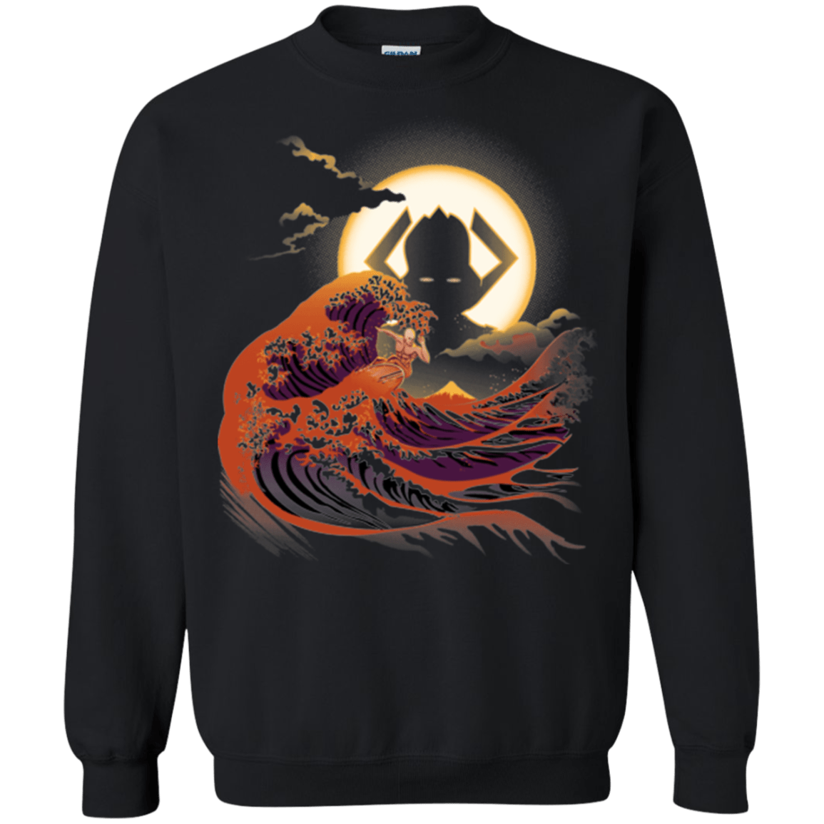 Sweatshirts Black / Small Surfing With The Alien Crewneck Sweatshirt
