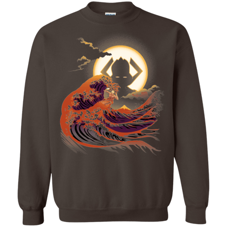 Sweatshirts Dark Chocolate / Small Surfing With The Alien Crewneck Sweatshirt
