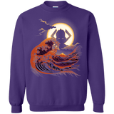 Sweatshirts Purple / Small Surfing With The Alien Crewneck Sweatshirt