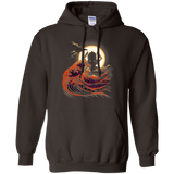 Sweatshirts Dark Chocolate / Small Surfing With The Alien Pullover Hoodie