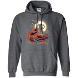 Sweatshirts Dark Heather / Small Surfing With The Alien Pullover Hoodie