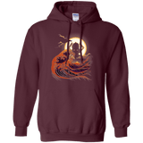Sweatshirts Maroon / Small Surfing With The Alien Pullover Hoodie