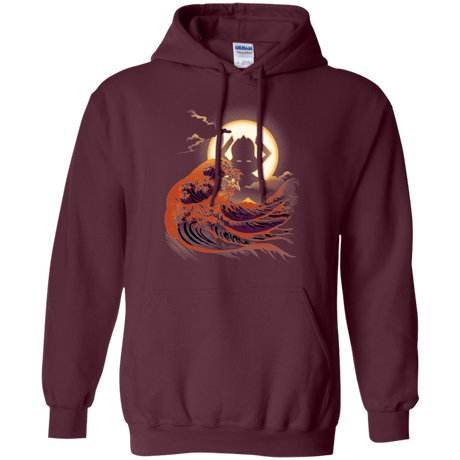 Sweatshirts Maroon / Small Surfing With The Alien Pullover Hoodie