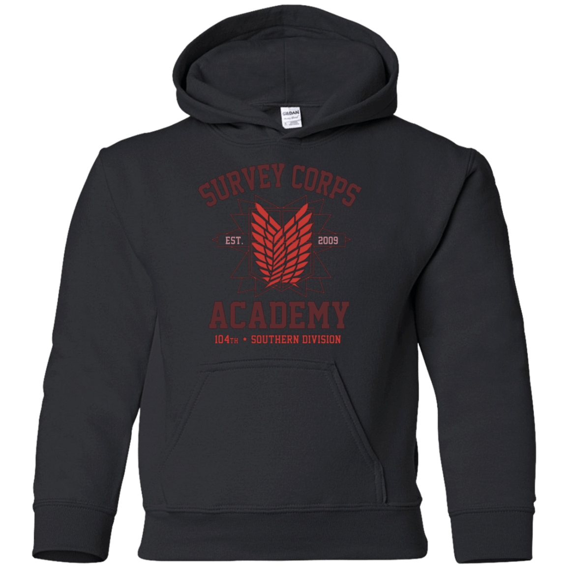 Sweatshirts Black / YS Survey Corps Academy Youth Hoodie