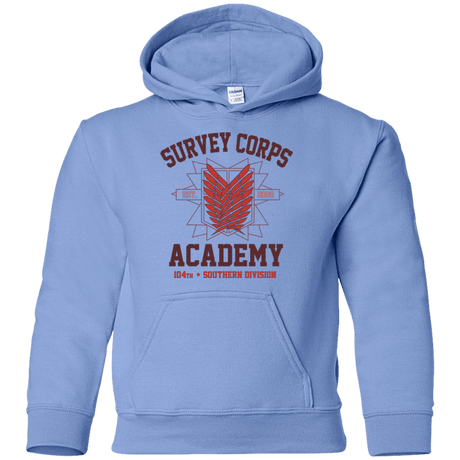 Sweatshirts Carolina Blue / YS Survey Corps Academy Youth Hoodie