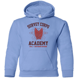 Sweatshirts Carolina Blue / YS Survey Corps Academy Youth Hoodie