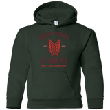 Sweatshirts Forest Green / YS Survey Corps Academy Youth Hoodie