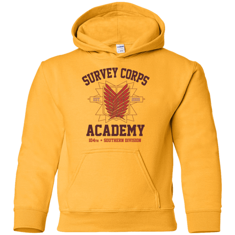 Sweatshirts Gold / YS Survey Corps Academy Youth Hoodie