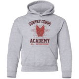 Sweatshirts Sport Grey / YS Survey Corps Academy Youth Hoodie