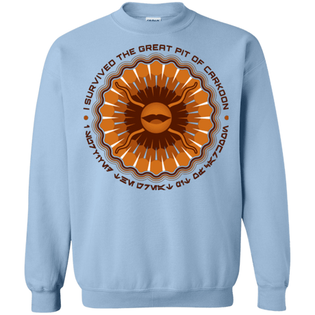 Sweatshirts Light Blue / Small Surviving The Sarlacc Crewneck Sweatshirt
