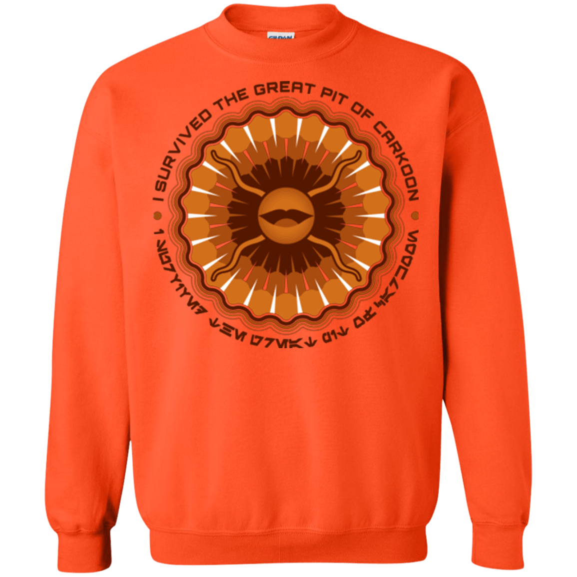 Sweatshirts Orange / Small Surviving The Sarlacc Crewneck Sweatshirt
