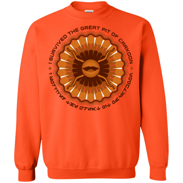 Sweatshirts Orange / Small Surviving The Sarlacc Crewneck Sweatshirt