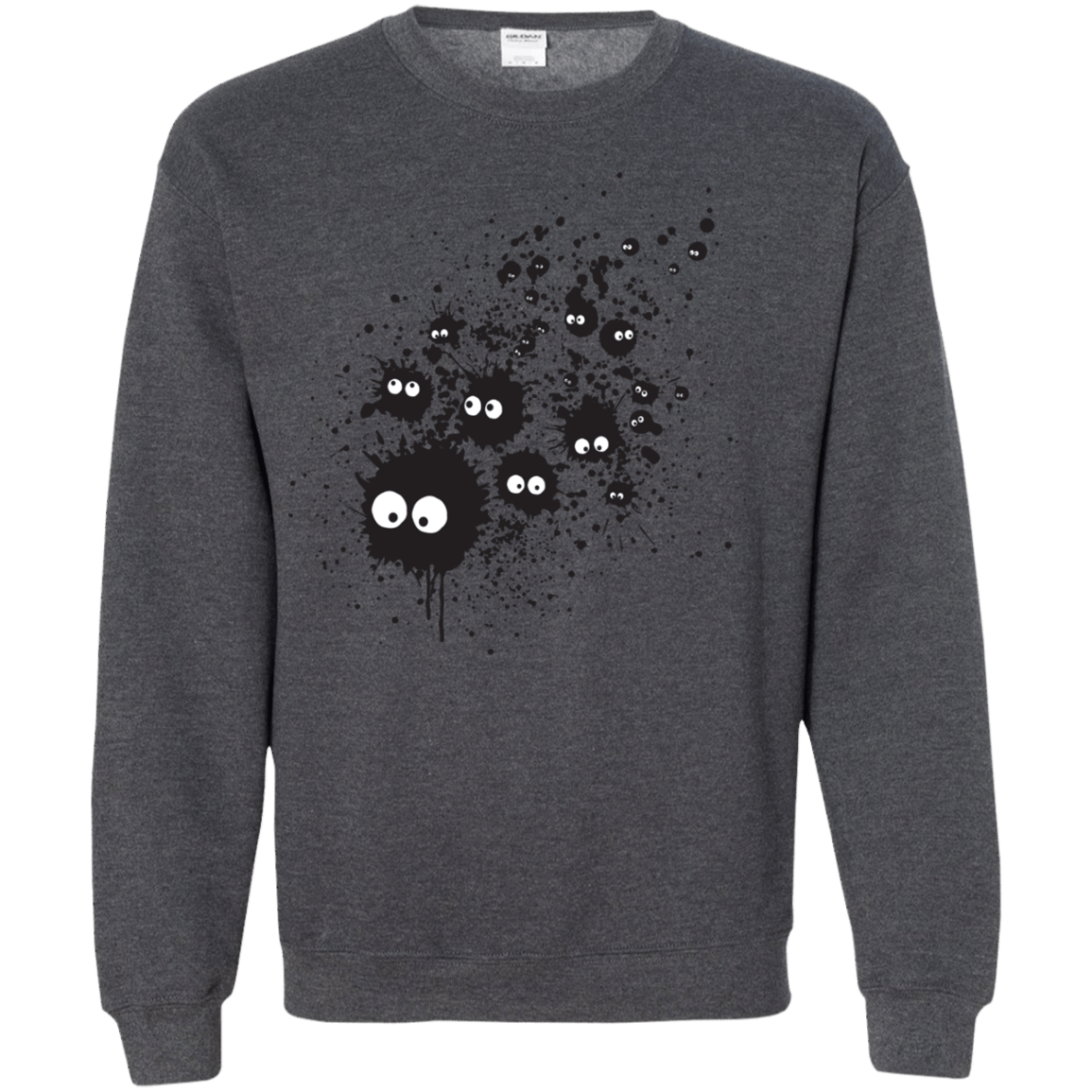 Sweatshirts Dark Heather / S Susuwatari Ink Crewneck Sweatshirt