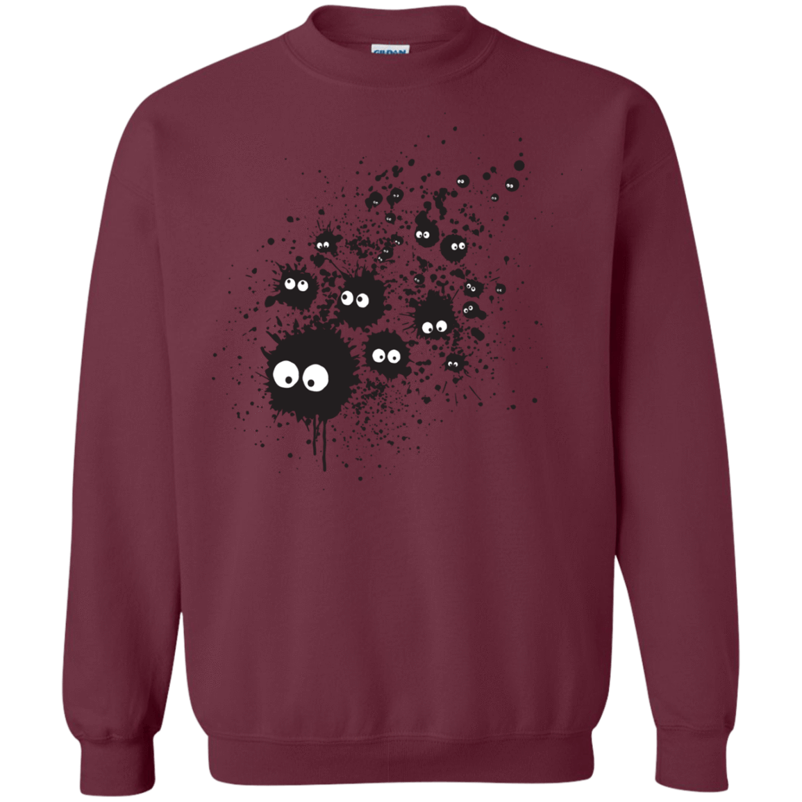 Sweatshirts Maroon / S Susuwatari Ink Crewneck Sweatshirt