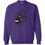 Sweatshirts Purple / S Susuwatari Ink Crewneck Sweatshirt
