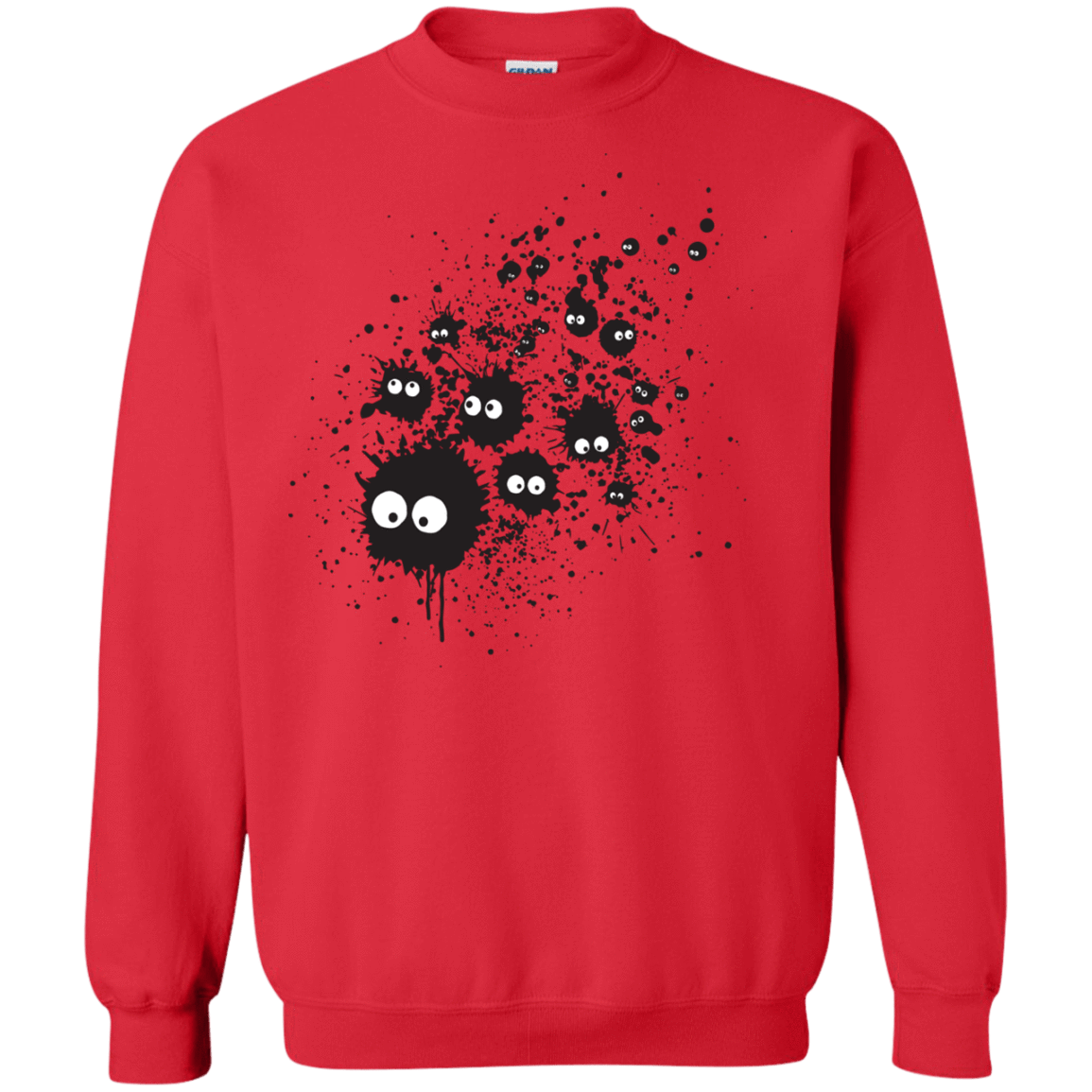 Sweatshirts Red / S Susuwatari Ink Crewneck Sweatshirt