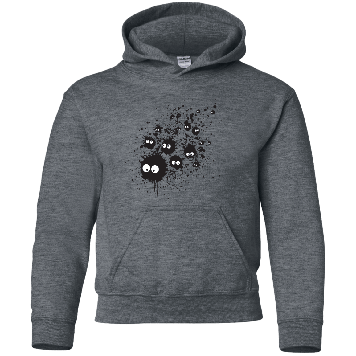 Sweatshirts Dark Heather / YS Susuwatari Ink Youth Hoodie