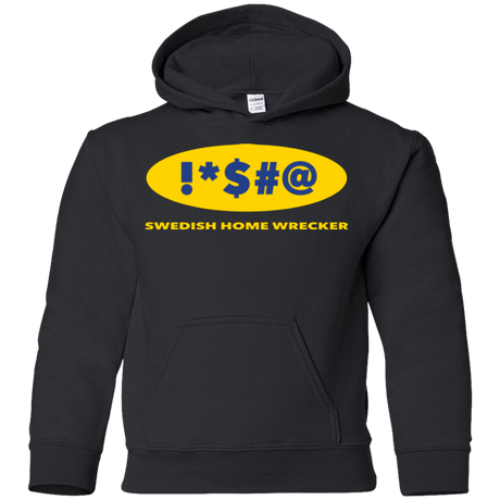 Sweatshirts Black / YS Swearing Home Wrecker Youth Hoodie