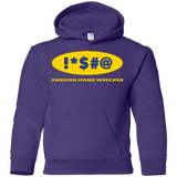 Sweatshirts Purple / YS Swearing Home Wrecker Youth Hoodie