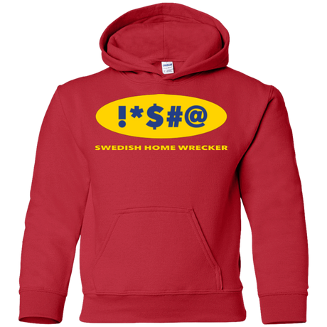 Sweatshirts Red / YS Swearing Home Wrecker Youth Hoodie