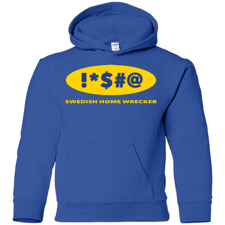 Sweatshirts Royal / YS Swearing Home Wrecker Youth Hoodie