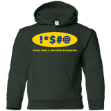 Sweatshirts Forest Green / YS Swearing Never Finnish Youth Hoodie