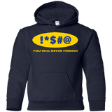 Sweatshirts Navy / YS Swearing Never Finnish Youth Hoodie