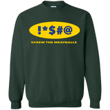 Sweatshirts Forest Green / Small Swearing Screw The Meatballs Crewneck Sweatshirt