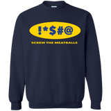 Sweatshirts Navy / Small Swearing Screw The Meatballs Crewneck Sweatshirt