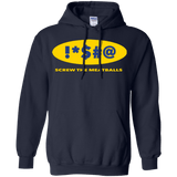 Sweatshirts Navy / Small Swearing Screw The Meatballs Pullover Hoodie