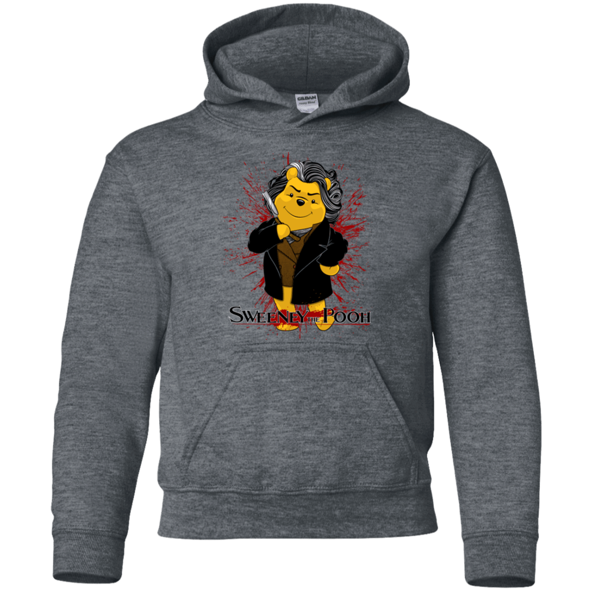 Sweatshirts Dark Heather / YS Sweeney the Pooh Youth Hoodie