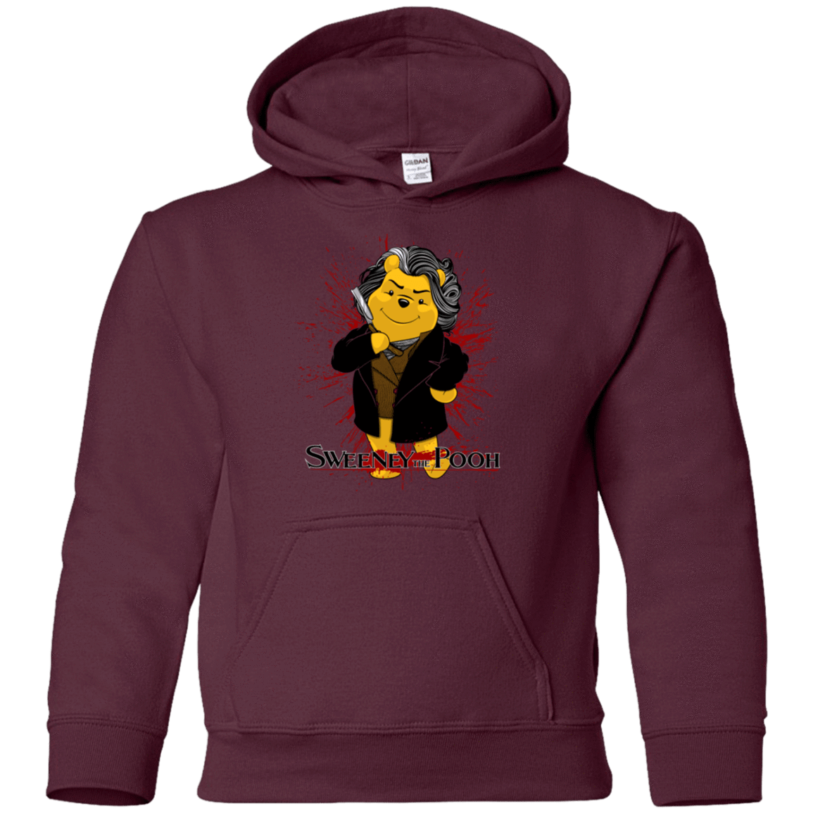 Sweatshirts Maroon / YS Sweeney the Pooh Youth Hoodie