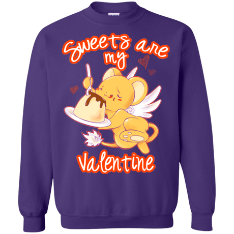 Sweatshirts Purple / Small Sweets are my Valentine Crewneck Sweatshirt