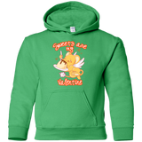 Sweatshirts Irish Green / YS Sweets are my Valentine Youth Hoodie