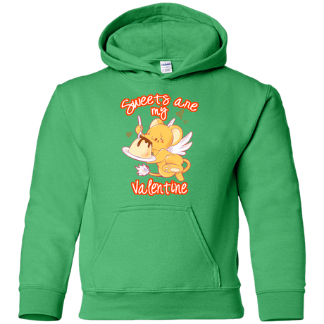Sweatshirts Irish Green / YS Sweets are my Valentine Youth Hoodie