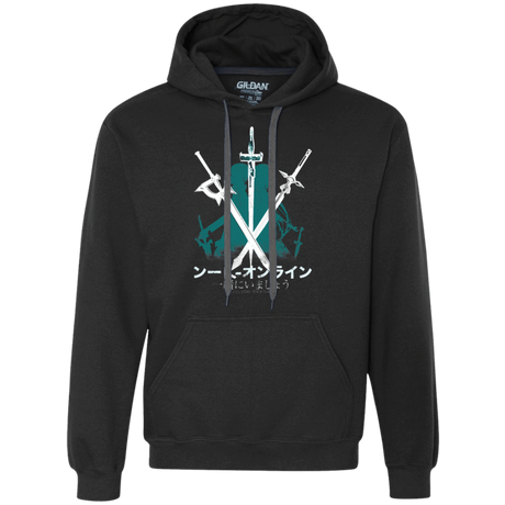 Sweatshirts Black / Small Sword Art Premium Fleece Hoodie